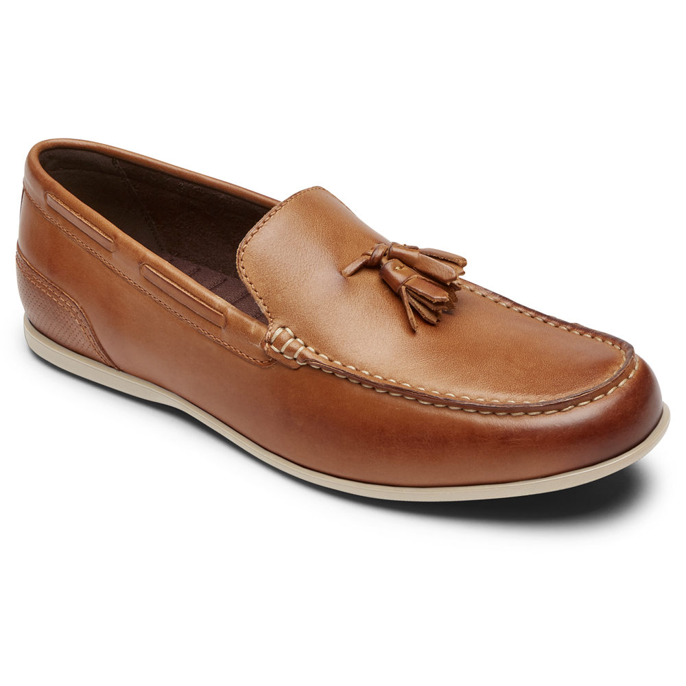 Mocasines Rockport Hombre Mexico - Malcom Tassel Marrom - ROKDU8941